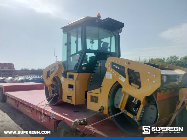 Kazakhstan - 1 Unit SHANTUI SD24-G XL Bulldozer & 1 SANY STR50C-8K Road Roller & 1 SANY STR100C-10C Road Roller