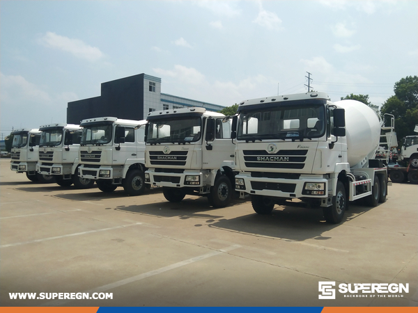 Algeria - 10 Units SHACMAN SX5255GJBJR334 Concrete Mixer Truck