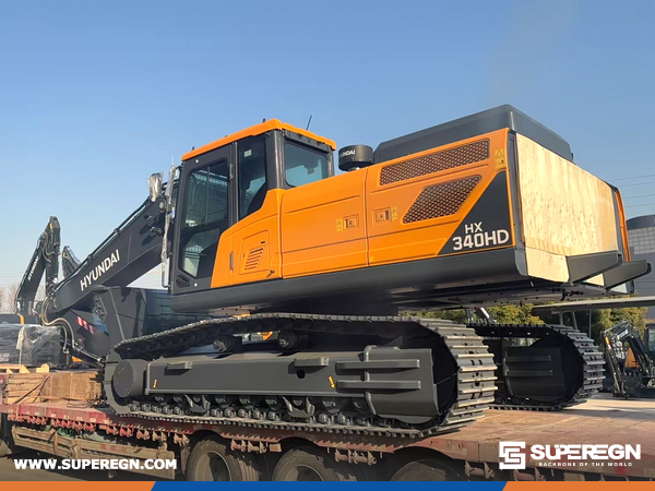 Algeria - 3 Units HYUNDAI HX340HD Crawler Excavator and Breaking Hammer