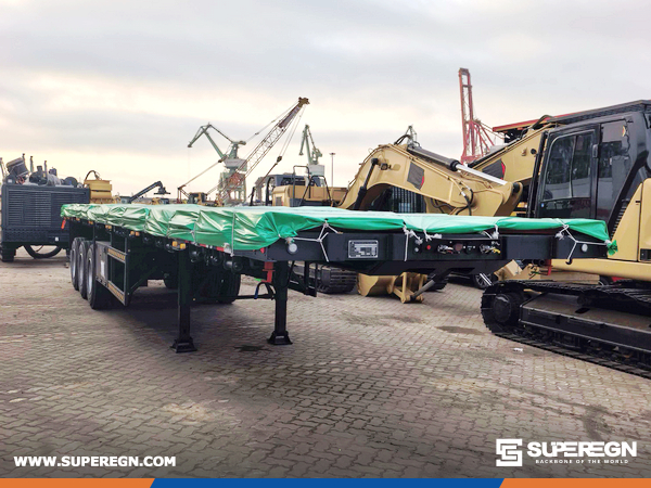 Guinea - 3 Units Axis Flatbed Semi-Trailer