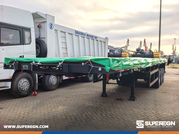 Guinea - 3 Units Axis Flatbed Semi-Trailer